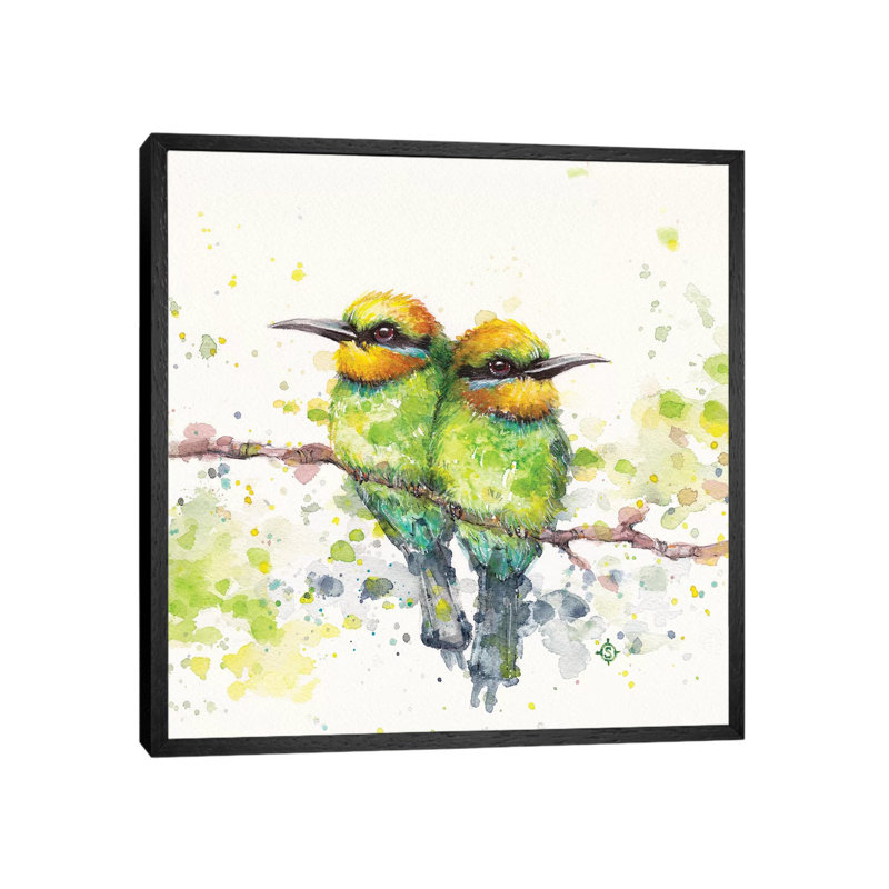 Family by Sillier Than Sally - Print on Canvas, Black Framed, 93.98 cm H x 93.98 cm W