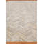 Natural Hide Cowhide Chevron Area Rug in Silver-25307055