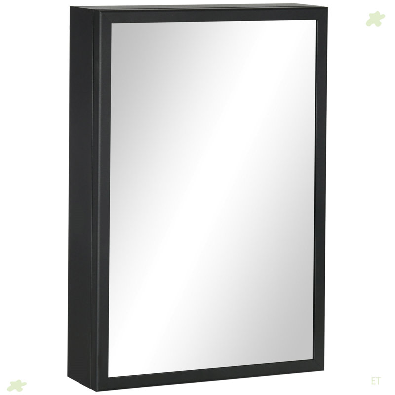Armoire murale de salle de bain avec miroir et tablettes de rangement
