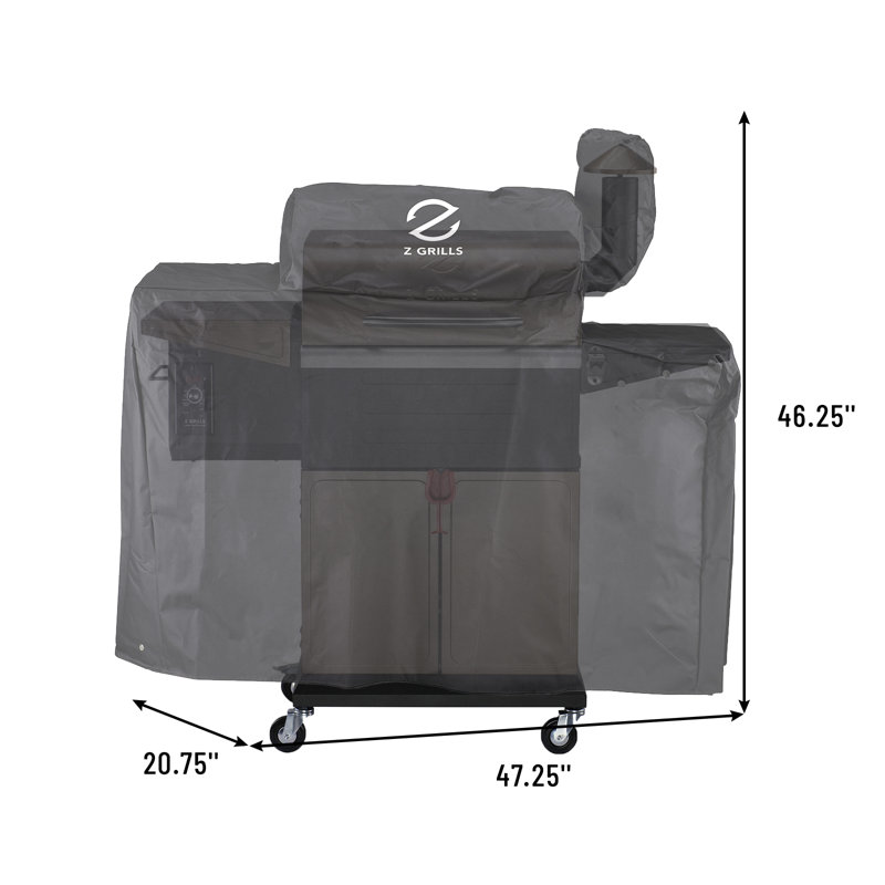 600S Pellet Grill Cover 54 Inch Upgraded 600D Polyester Fabric, Heavy Duty, Waterproof, Weather Resistant Full Length Grill Cover for 600 Series Pellet Smoker