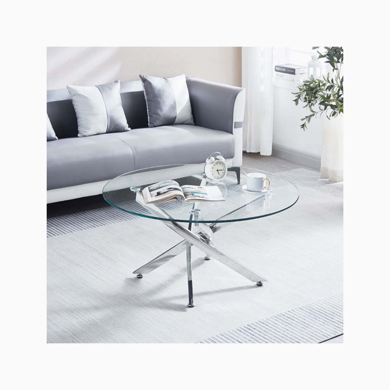 Table de salle à manger Haskle, Argent, L 35 po x L 35 po