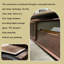 Bureau de direction moderne haut de gamme brun noyer 94,49 "-1355557467