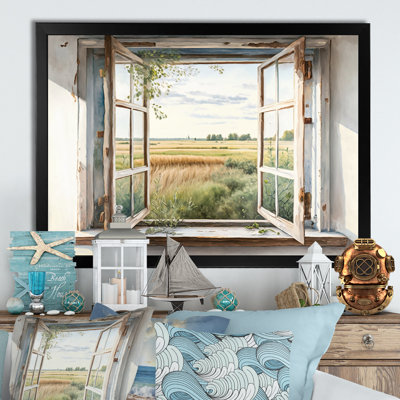 Window to Landscape Views IV - Print on Canvas