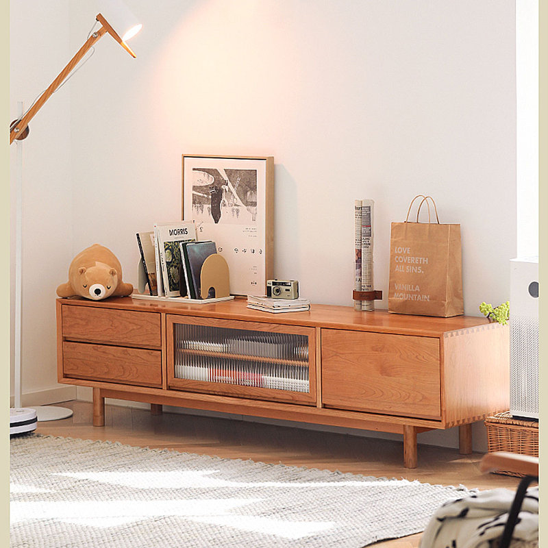 Crédence de rangement en bois de cerisier Simple Living Room