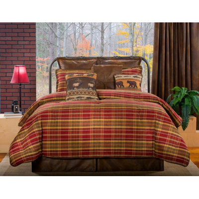 Montana Morning Plaid Scalloped Window Valance