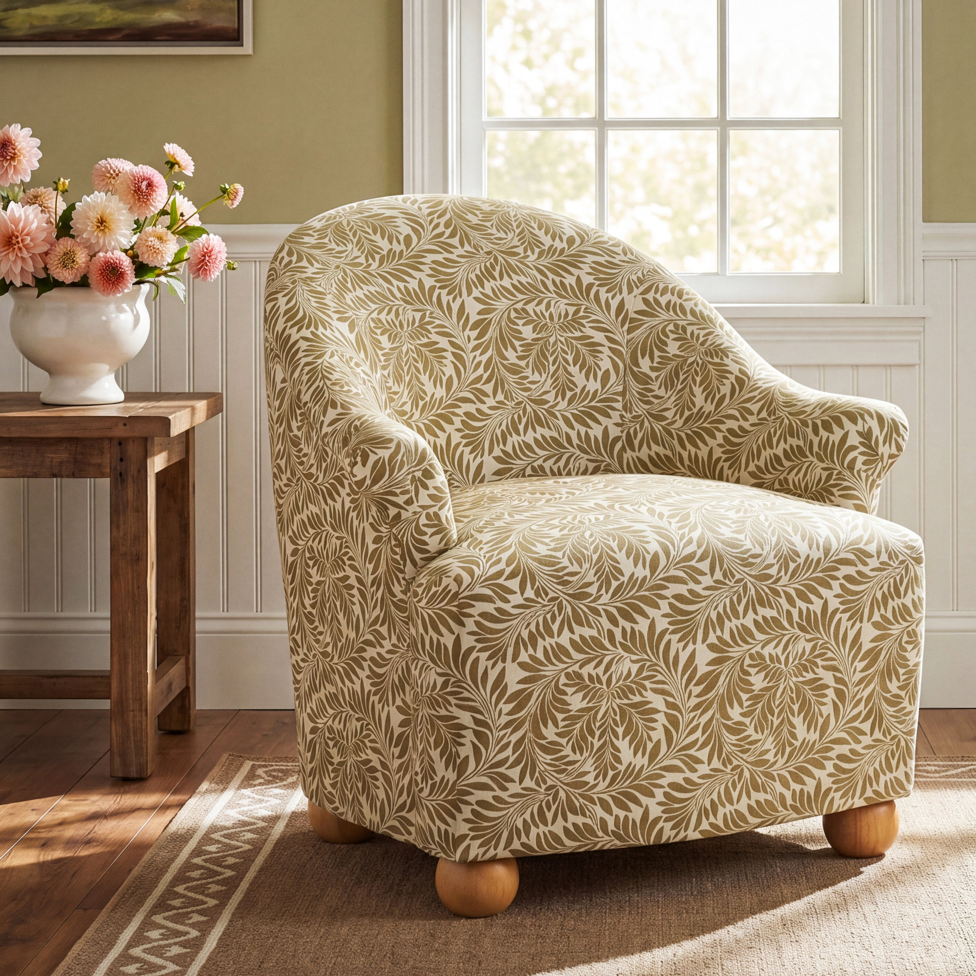 Upholstered Armchair, Dijon