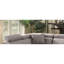 Canapé modulaire en tissu gris