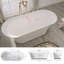 Baignoire de trempage autoportante 66 po x 29 po Soild Surface