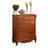 Brown Solid + Manufactured Wood Accent Cabinet