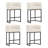 Modern Upholstered Counter Stool with Metal Frame-124062058