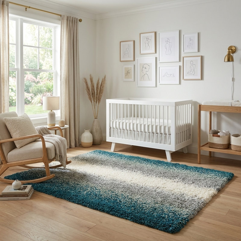 Cloud Soft Touch Shag Rug, Rectangle 4'1" x 6'1"