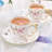 DNGJU 34oz. Floral Teapot Set