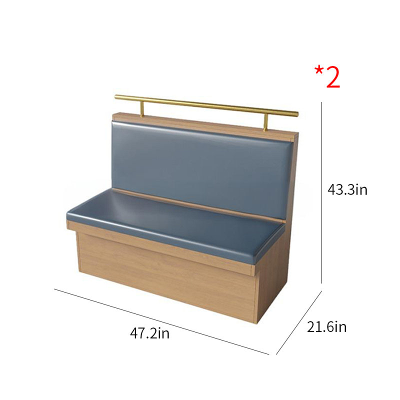 Banc de bar-restaurant en similicuir