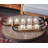 Wood Tealight 8 Glass Sleeve Decorative Brown Candelabra Set
