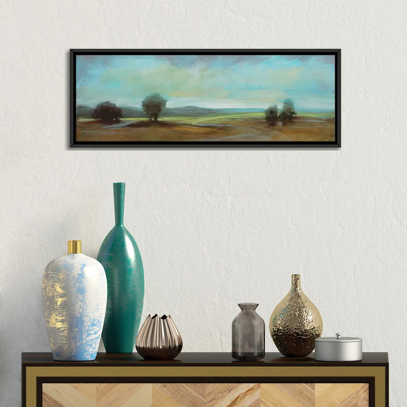 « landscape ci », reproduction sur toile, H 12 po x l 36 po x P 1,5 po, Toile avec cadre noir