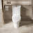 17" Ada Height One-piece Toilet, 1.1/1.6 Gpf Dual Tornado Flush, 360° Rimless Siphonic S-trap 12", Soft Closing Comfort Seat, Quiet & Powerful, For Bathroom-126678246