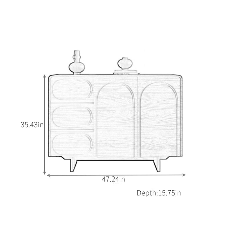 Large-Capacity Kitchen Sideboard