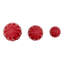 Sagebrook Home 3-Pieces 4/5/6" Varena Red Decor Balls