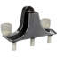 Robinet pour centre de douche mobile pour mobile home avec robinet 2 poignées chrome et acrylique transparent 3156X