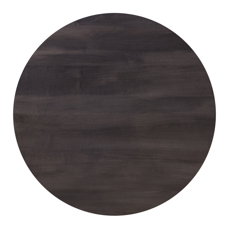 Cullinan Maple Round Solid Wood Top with Solid Wood Base Dining Table, 29" H x 42" W x 42" D, Chocolate, Chocolate