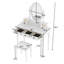 Ensemble de coiffeuse avec miroir réglable-111379699