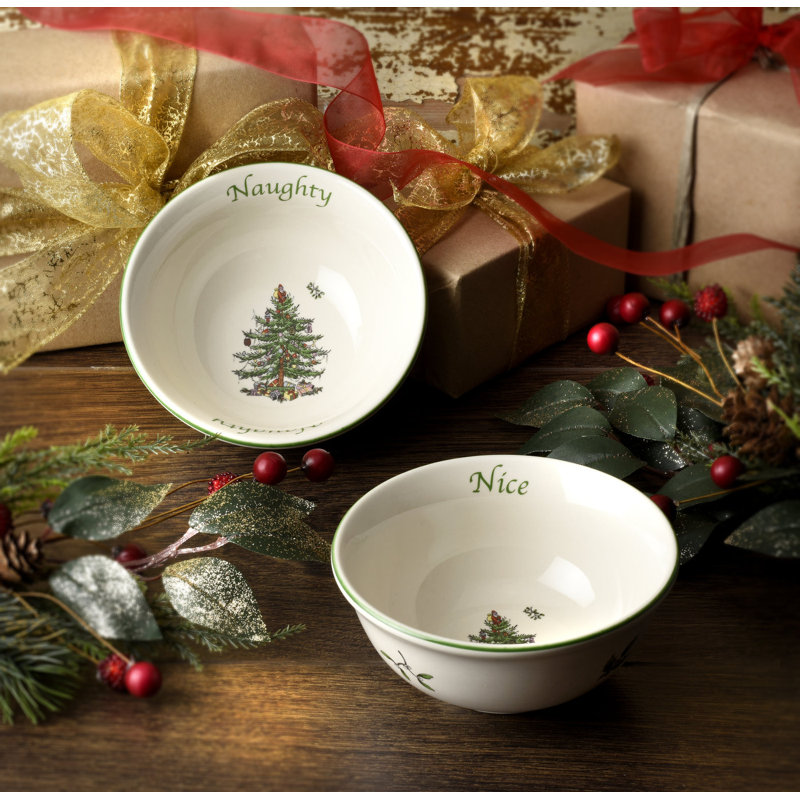 Bols à trempette pour arbre de Noël 4 po Spode