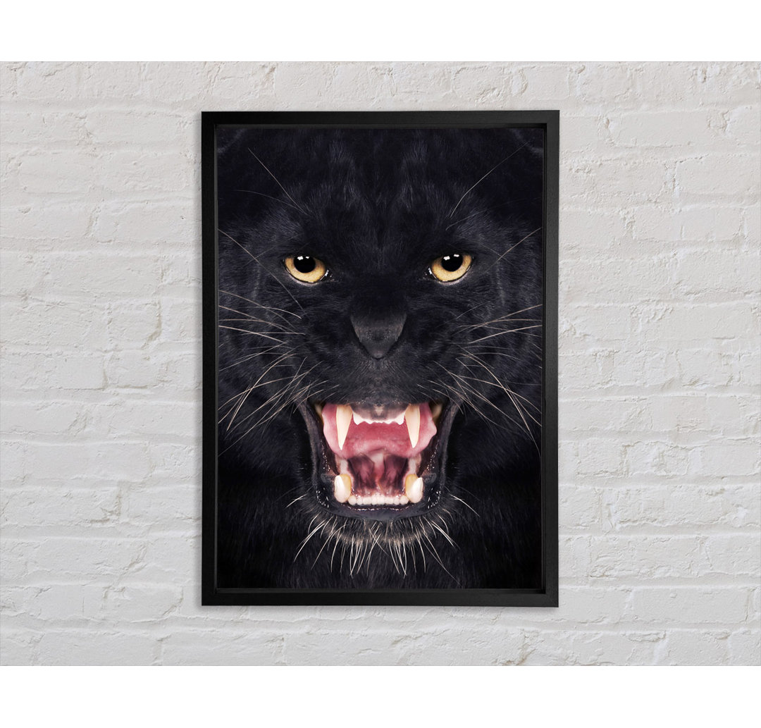 Panther Roar - Einzelner Bilderrahmen Kunstdrucke auf Leinwand