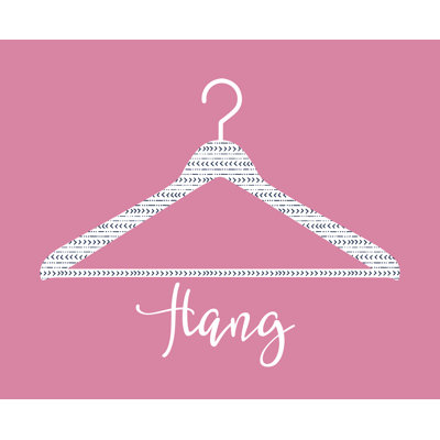 Hanger Hang Pink - Painting Print