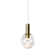Sienna 5-in Integrated LED Height Adjustable ETL Certified Pendant Light with Globe Shade