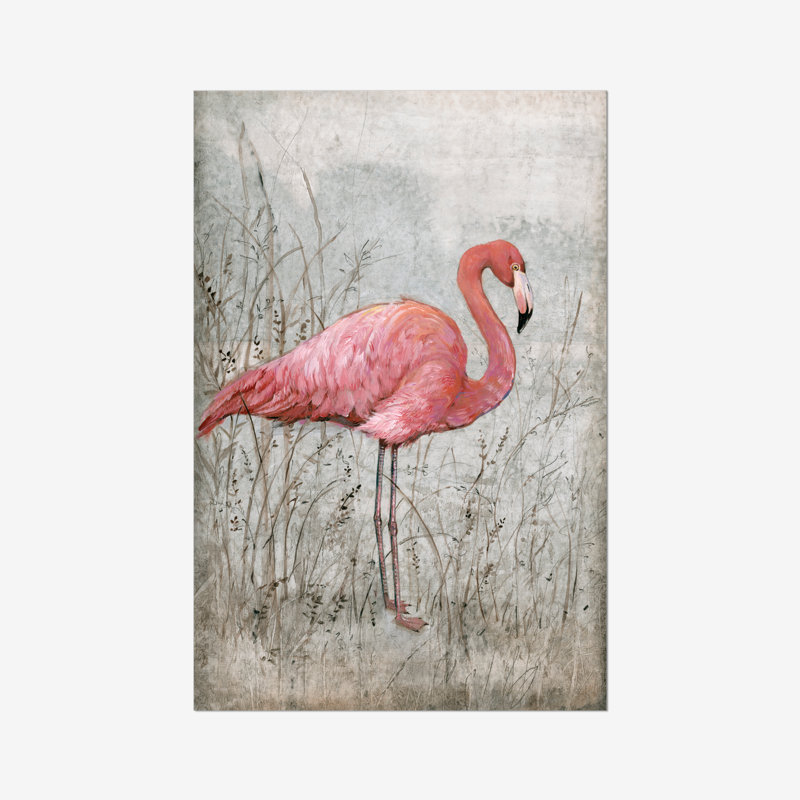 American Flamingo I by Timothy O' Toole - Painting, Paper Print, 46cm H x 30cm W