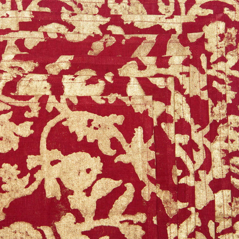 Saint-Rémy D’Or 100% Linen Square Napkins, 19" x 19", Rouge