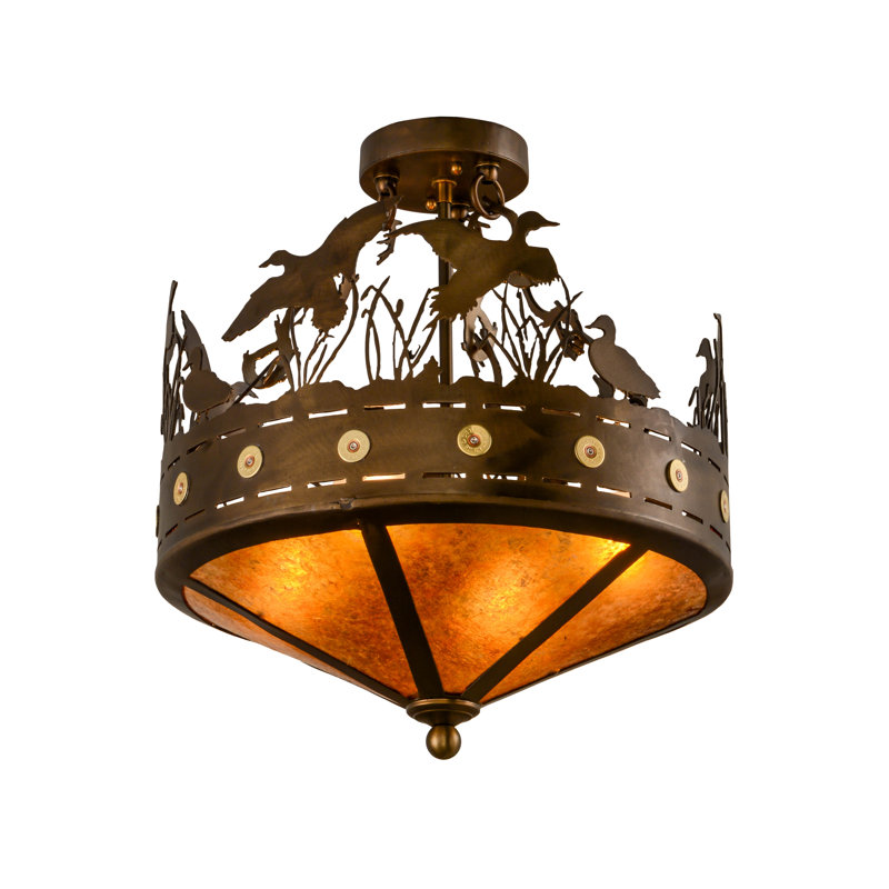 Plafonnier semi-encastré 4 lumières 16 po