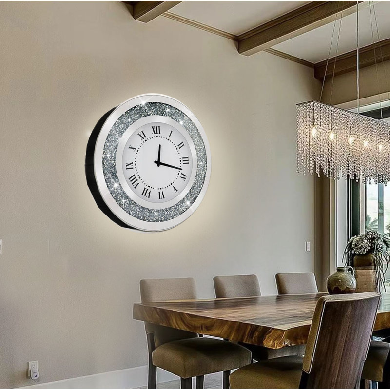 Meghann Metal Wall Clock, 20'' H x 20'' W x 1.5'' D