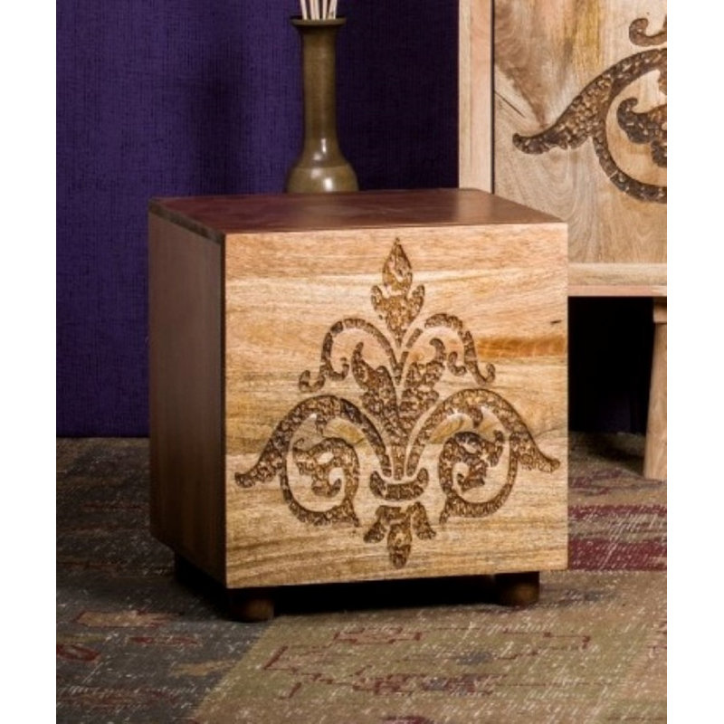 Dhyana Solid Wood End Table