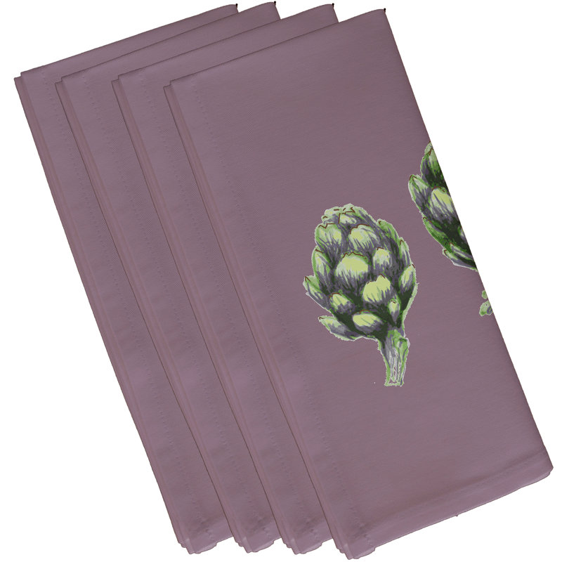 Ensemble de serviettes 4 pièces Jayapura Artichaut, Mauve clair