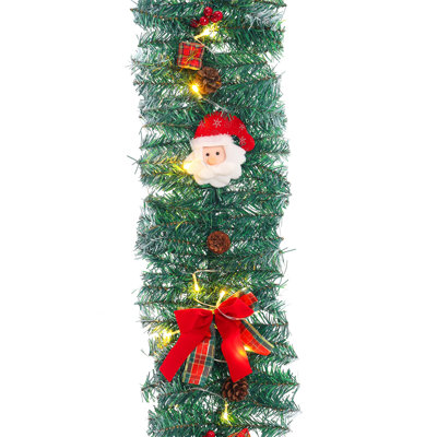 270cm Lighted Faux Garland with Lights