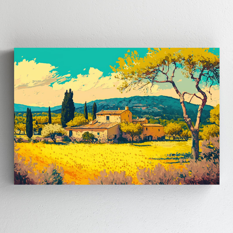 «Chauntae Provence Expressionism Style», impression sur toile, H 24 po x l 36 po x P 1,25 po