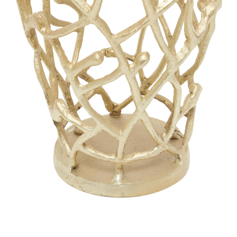 Vase contemporain en aluminium Methyl Cole, H 33,25 po x l 11,8 po x P 12,3 po