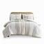 Édredon double / grand en coton, chenille, rembourrage, motifs géométriques, 2 taies décoratives, lavable à la machine, literie double / grand, imprimé sur coquille, par