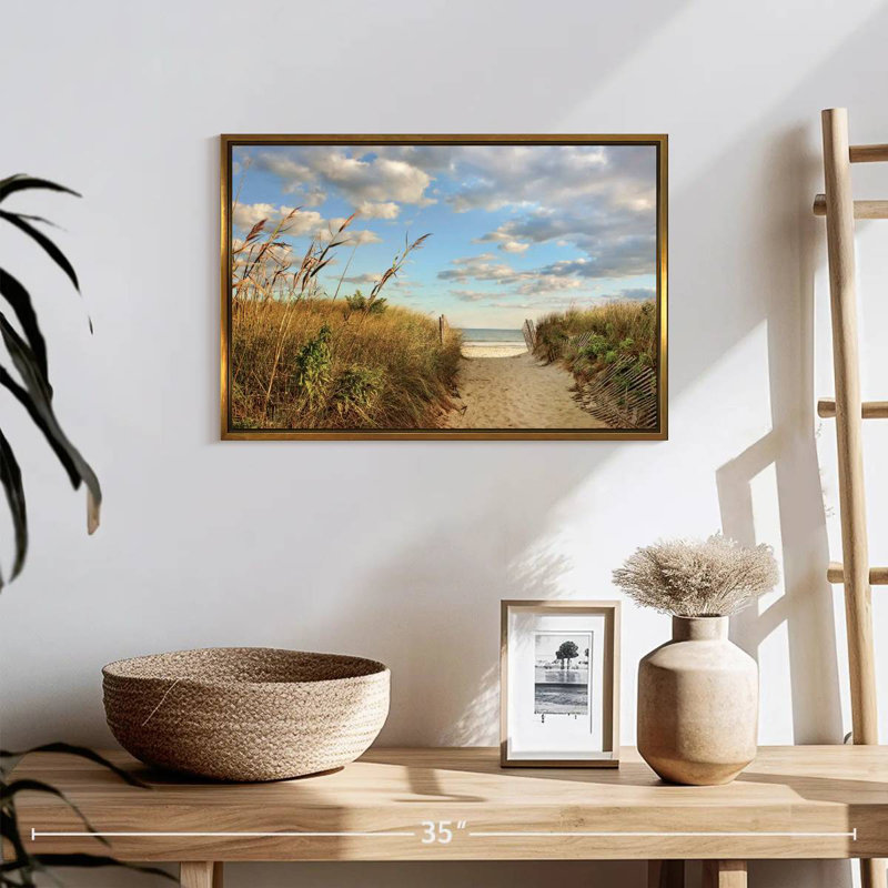 Long Island Aulelei, Cadre flottant doré, 19 po x 13 po