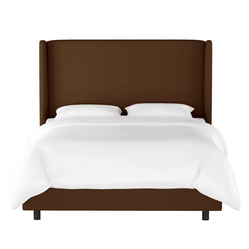 Tilly Upholstered Bed, Full, Classic Chocolate Linen