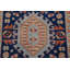 Tapis de couloir indien bleu Kazak