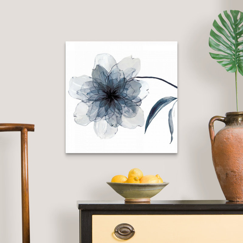 Indigo Bloom II - reproduction d'art sur toile, H 20 po x l 20 po x P 1,25 po, Toile tendue