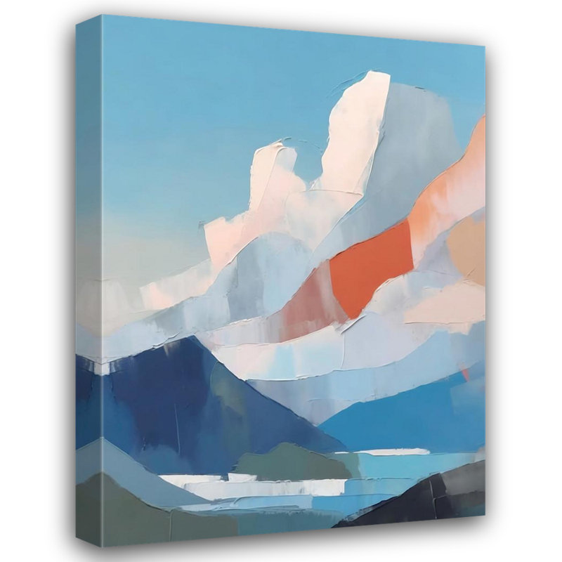 "Paysage 21" sur toile, H 15 po x l 18 po