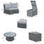 Ensemble de canapé modulaire d'extérieur 10 pièces