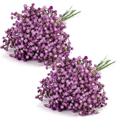 Babys Breath Artificial Flowers, 20 Pcs Fake Flowers Gypsophila Bouquet Fall Flowers Artificial For Decoration, Real Touch Silk Flower For Wedding Christmas DIY Party Home Garden Office