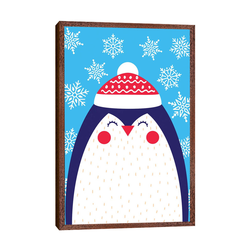 Snowflake Penguin by Seven Trees Design - Gallery-Wrapped Canvas Giclée on Canvas, 152.5 cm H x 101.5 cm W