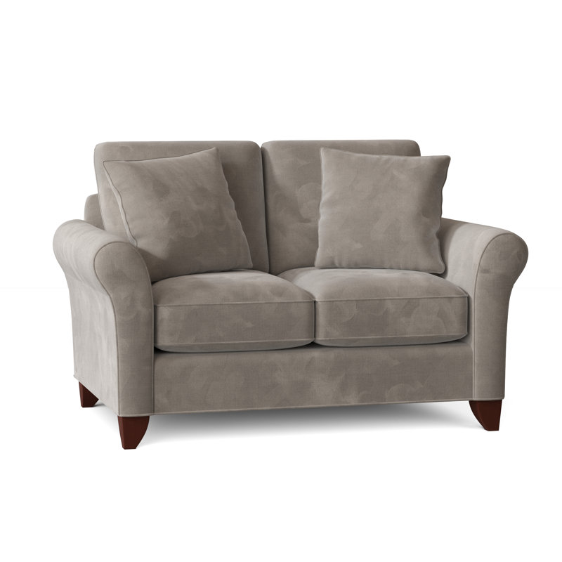 Almada Loveseat, Peyton 31 White Performance Twill, Manhattan, No
