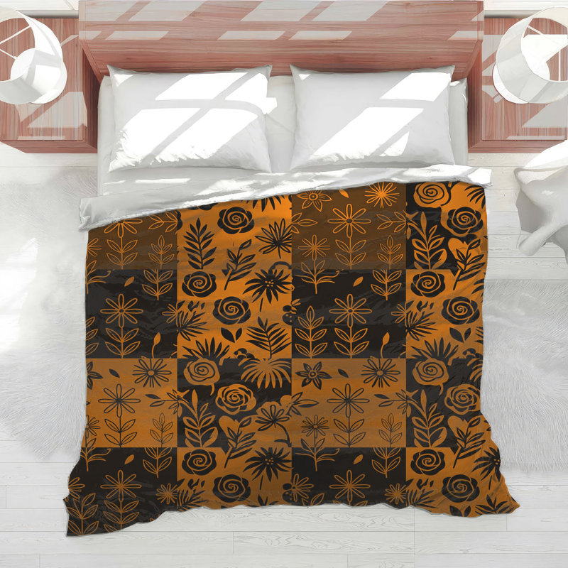 Floral Botanical Pattern Comforter, Twin