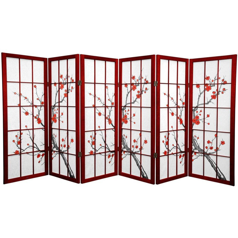 Serre Écran court Shoji Cherry Blossom, 6, Bois de rose